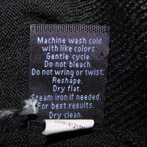 Marc Anthony Mens L Black V Neck Merino Wool Blend knit Sweater - Picture 7 of 11